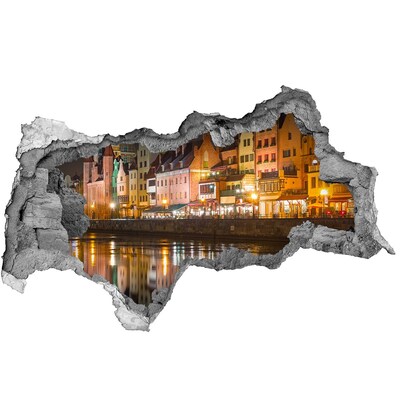 Wandtattoos Mauerdurchbruch Ein bezaubernder Hafen bei Nacht