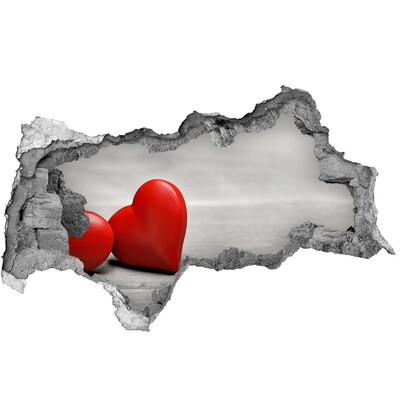 3D Wandtattoos Mauerdurchbruch Herz in einem Loch in der Wand