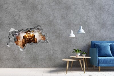 Mauerdurchbruch Aufkleber Rallye-Quad im Einsatz