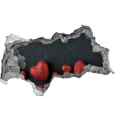 Wandbilder 3D Mauerdurchbruch Ein Herz in Trümmern