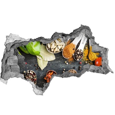 Wandtattoos Mauerdurchbruch Küchengewürze in einem kleinen Laden