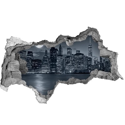 Mauerdurchbruch Aufkleber Blick auf New York