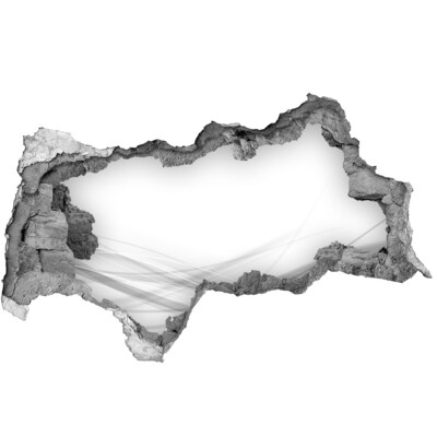 Mauerdurchbruch Aufkleber Eine verfallene Mauer mit Blick auf den Platz