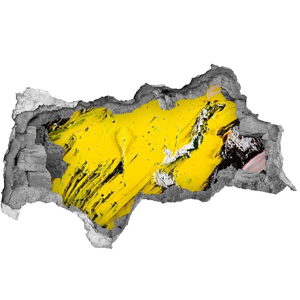 Wandtattoos Mauerdurchbruch Goldenes Loch im Beton