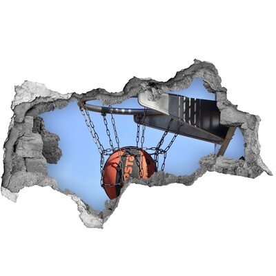 Wandtattoos Mauerdurchbruch Basketballwurf in Aktion