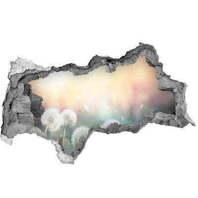 3D Wandtattoos Mauerdurchbruch Die Blumenwelt hinter dem Loch