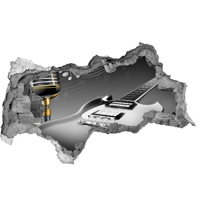 Wandtattoos Mauerdurchbruch Musikalisches Loch in der Wand