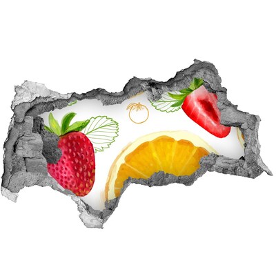 Wandbilder 3D Mauerdurchbruch Fruchtiges kleines Paradies