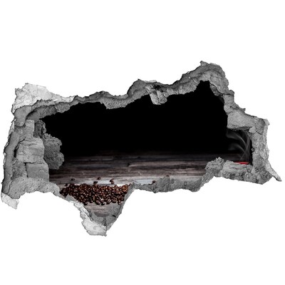 Wandtattoos Mauerdurchbruch Kaffee im Herzen von Beton