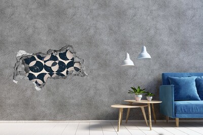 3D Wandtattoos Mauerdurchbruch Modernes Loch-in-der-Wand-Design