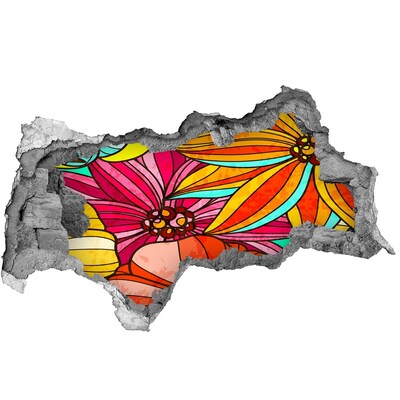 Wandtattoos Mauerdurchbruch Ein florales Farbenmeer