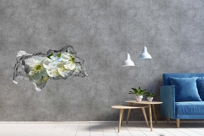 Wandtattoos Mauerdurchbruch Ein Blumenparadies hinter der Mauer