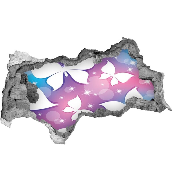 3D Wandtattoos Mauerdurchbruch Ein floraler Traum in Rosatönen