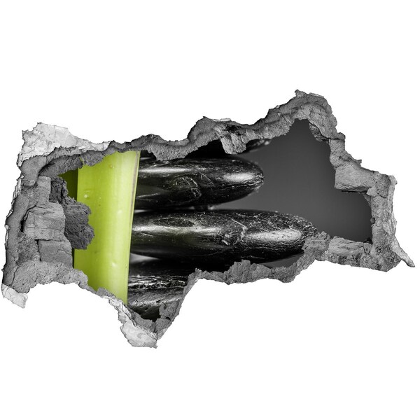 Mauerdurchbruch Aufkleber Spa-Steine