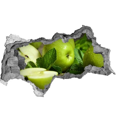 Wandtattoos Mauerdurchbruch Grüne Äpfel im Garten