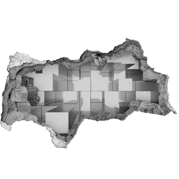 Wandtattoos Mauerdurchbruch Raum im Beton