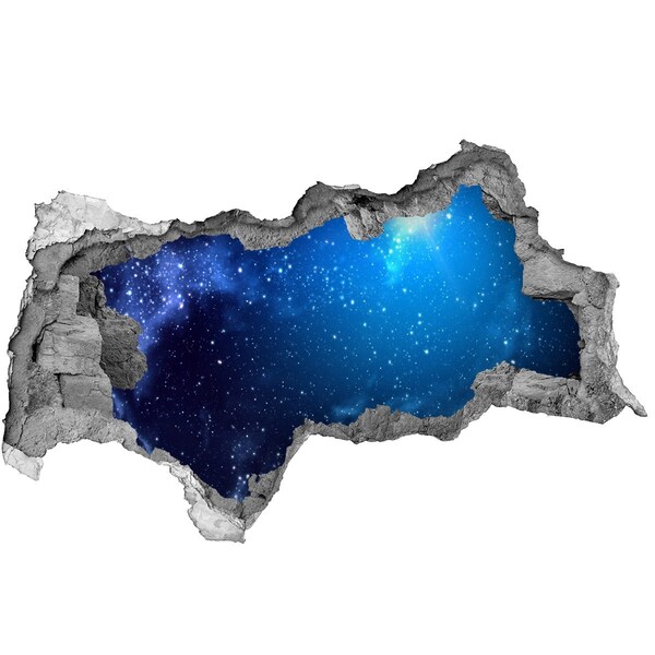 3D Wandtattoos Mauerdurchbruch Kosmischer Raum