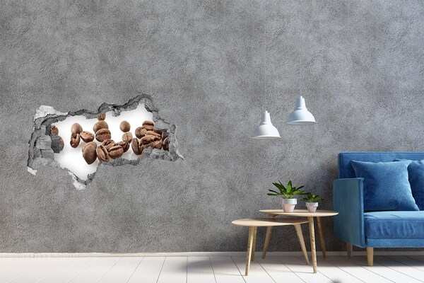 Wandbilder 3D Mauerdurchbruch Kaffee im Herzen der Mauer