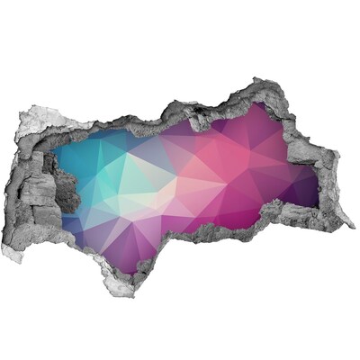 Wandtattoos Mauerdurchbruch Geometrie im Loch