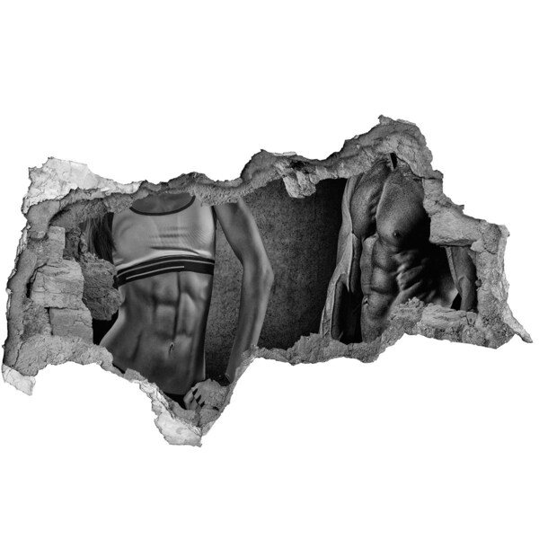 Mauerdurchbruch Aufkleber Stärke und Entschlossenheit