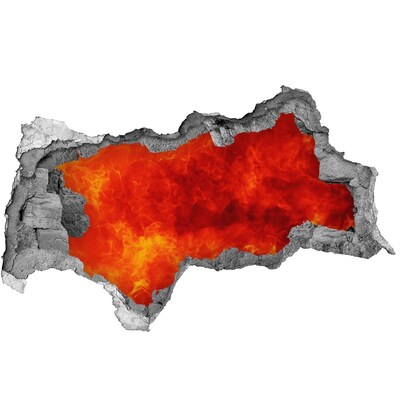 Wandbilder 3D Mauerdurchbruch Vulkanische Lava