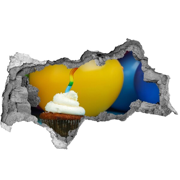 3D Wandtattoos Mauerdurchbruch Geburtstagsüberraschung