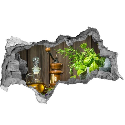 Wandtattoos Mauerdurchbruch Kräuterecke in der Küche