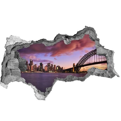 Wandtattoos Mauerdurchbruch Blick auf Sydney