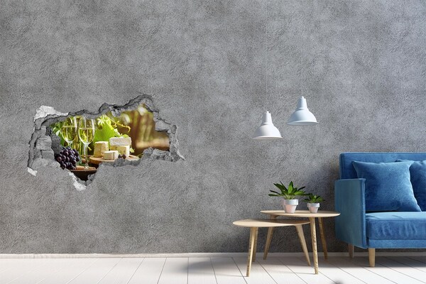 Wandtattoos Mauerdurchbruch Käsegenuss in der Sonne