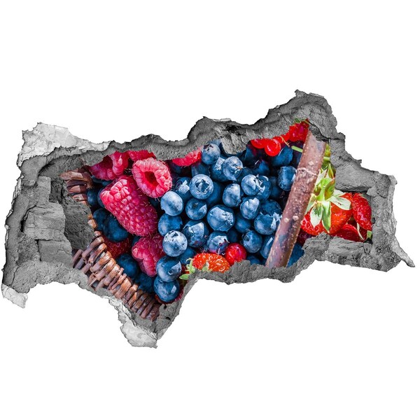 3D Wandtattoos Mauerdurchbruch Fruity Hole in the Wall