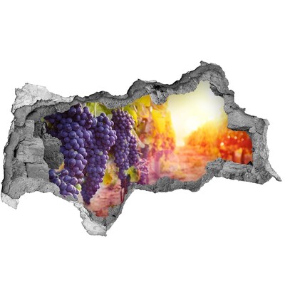 Wandbilder 3D Mauerdurchbruch Morgens ein Paradies für Weintrauben.