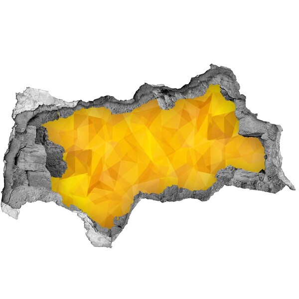 3D Wandtattoos Mauerdurchbruch Der goldene Riss in der Wand