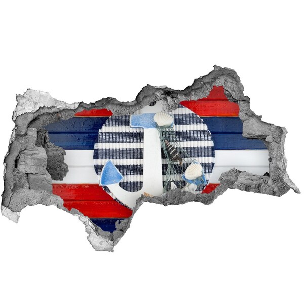 Mauerdurchbruch Aufkleber Meeresabenteuer mit Muscheln