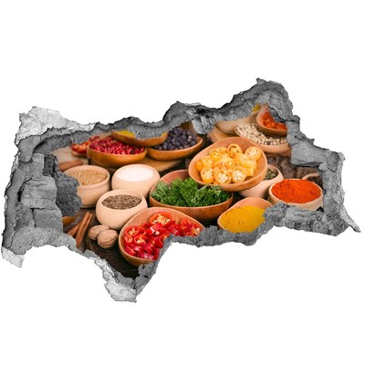 Wandbilder 3D Mauerdurchbruch Eine Küche voller Gewürze