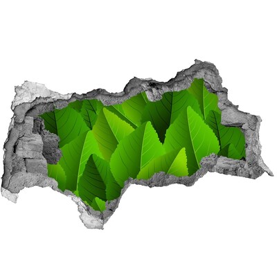 3D Wandtattoos Mauerdurchbruch Eine grüne Oase aus Beton