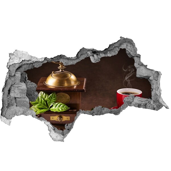 Wandbilder 3D Mauerdurchbruch Eine Kaffeeoase im Herzen des Hauses