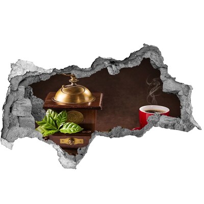 Wandbilder 3D Mauerdurchbruch Eine Kaffeeoase im Herzen des Hauses