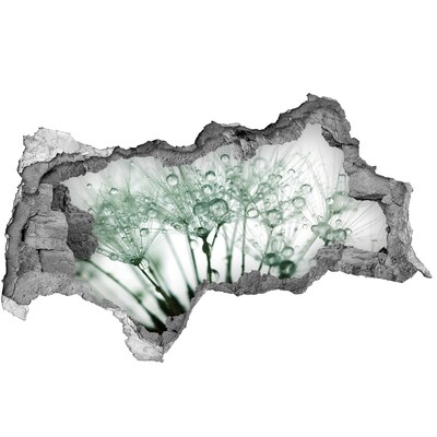 Mauerdurchbruch Aufkleber Ein floraler Traum hinter der Mauer