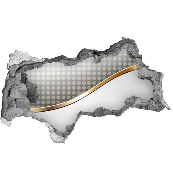 Mauerdurchbruch Aufkleber Zerbrochene Spiegelwand