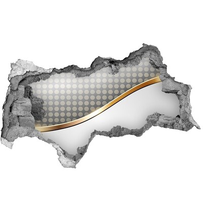 Mauerdurchbruch Aufkleber Zerbrochene Spiegelwand