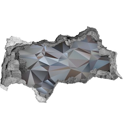 Wandtattoos Mauerdurchbruch Steinloch mit geometrischen Formen