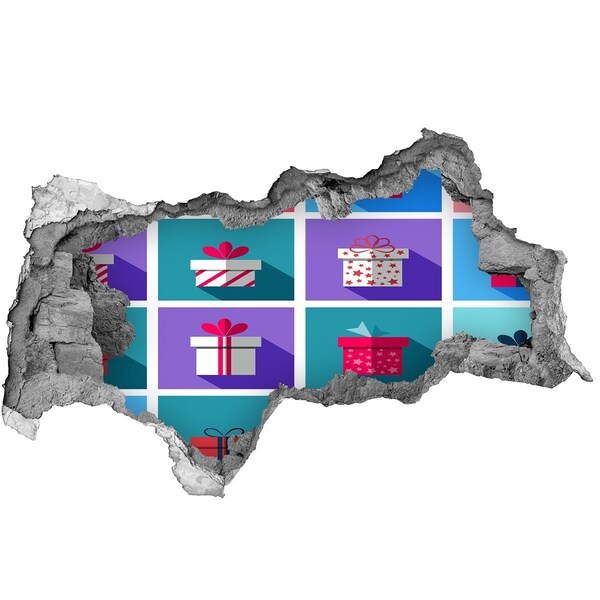 Wandbilder 3D Mauerdurchbruch Geschenküberraschungen