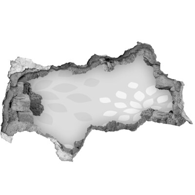 Mauerdurchbruch Aufkleber Eine verfallene Mauer mit Blick auf das Wasser