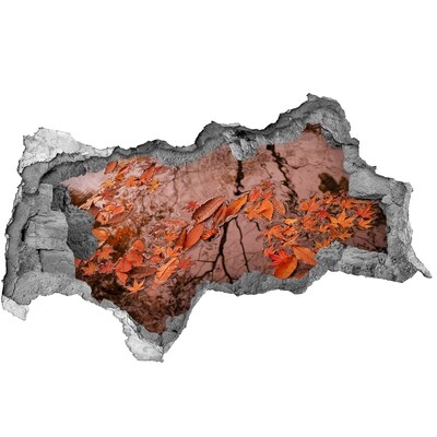 Wandtattoos Mauerdurchbruch Herbstliche Wasseroberfläche