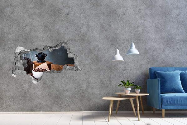 Wandtattoos Mauerdurchbruch Kaffee im heimischen Café