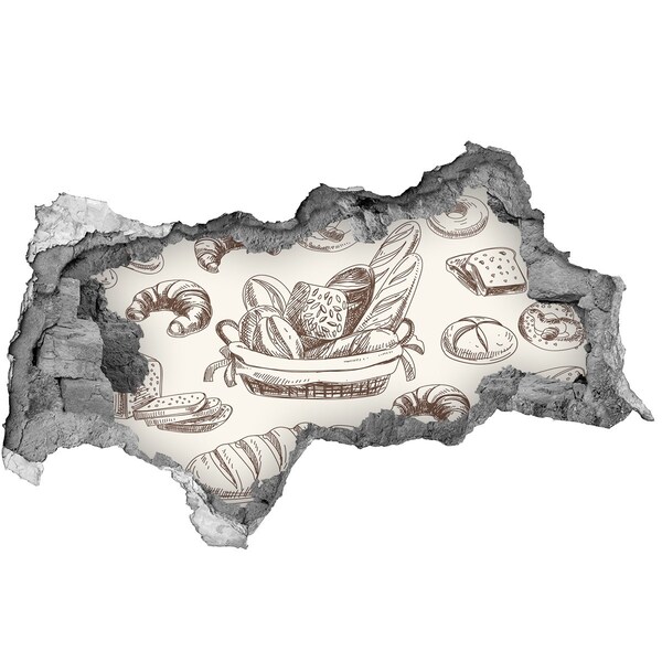 Mauerdurchbruch Aufkleber Brotkorb