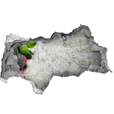 3D Wandtattoos Mauerdurchbruch Eine verfallene Mauer mit Blick auf den Himmel