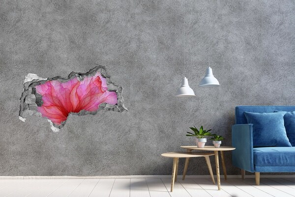 3D Wandtattoos Mauerdurchbruch Ein florales Farbenmeer