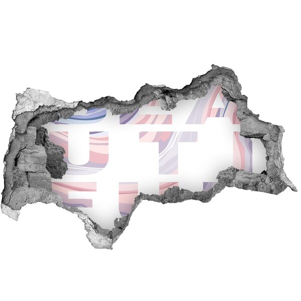 Wandtattoos Mauerdurchbruch Interieur im Graffiti-Stil