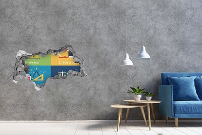 Mauerdurchbruch Aufkleber Wissenschaft in Aktion